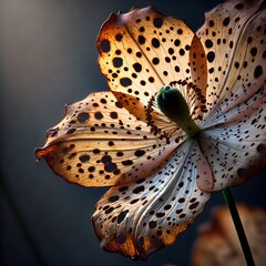 Sun Scorched Spots Small sun scorched spots on a petal tell a st