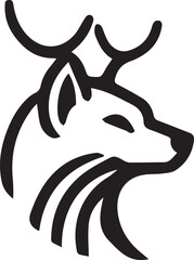 silhouette of a deer