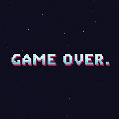 game over title screen