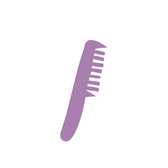 colorful hair comb vector