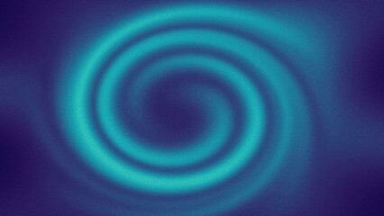 A swirling blue abstract design with a spiral pattern evokes a sense of motion and light