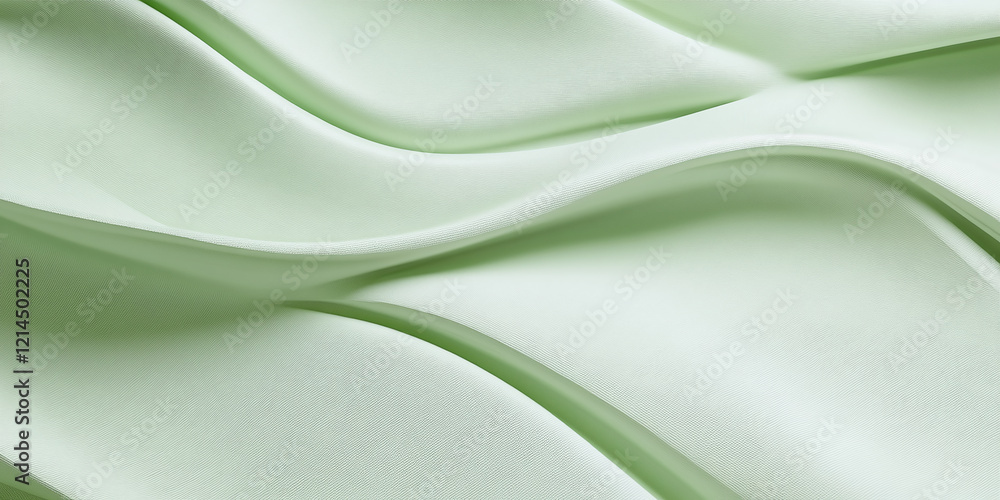 Poster a smooth textured light green backdrop with subtle curves, creating a soothing and elegant aesthetic