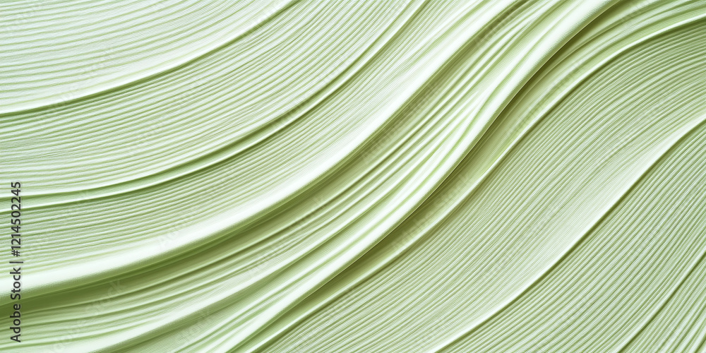 Poster a smooth textured light green backdrop with subtle curves, creating a soothing and elegant aesthetic