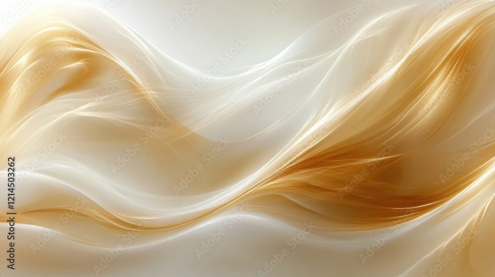 Aufkleber abstract background featuring flowing golden waves and smooth gradients for creative design projects
