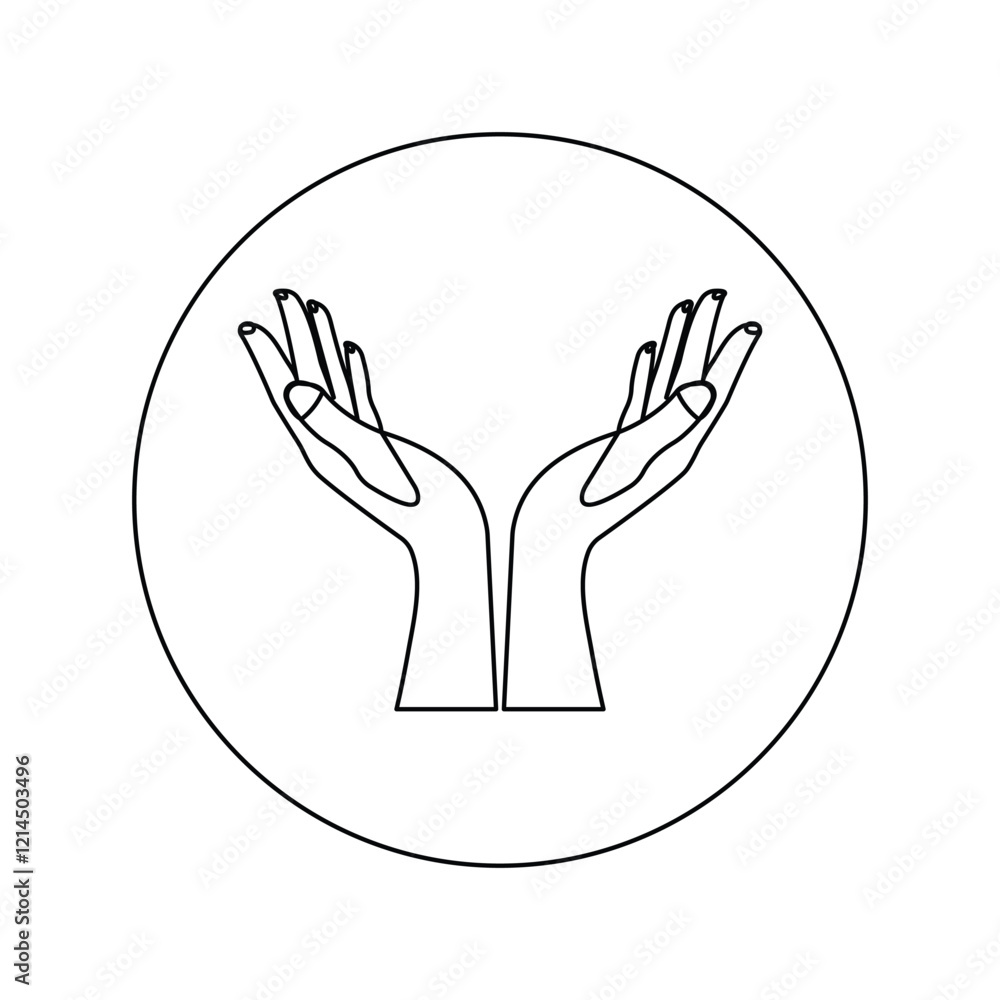 Poster continuous one line hand drawing of minimalist outline vector design