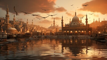 Fototapeta premium basilica di city della salute HD 8K wallpaper Stock Photographic Image