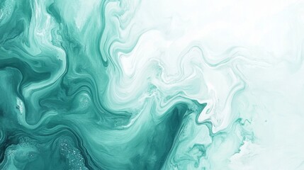 Fototapeta premium Abstract Blue and White Liquid Flow 