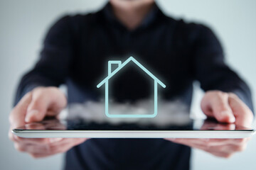 real estate and Property insurance and security concept.