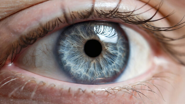 Eye blink close-up macro - Powered by Adobe