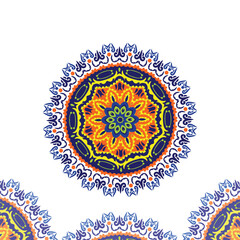 Flower Mandalas. Vintage decorative elements. Oriental pattern, vector illustration. Islam, Arabic, Indian, turkish, pakistan, chinese, ottoman motif
