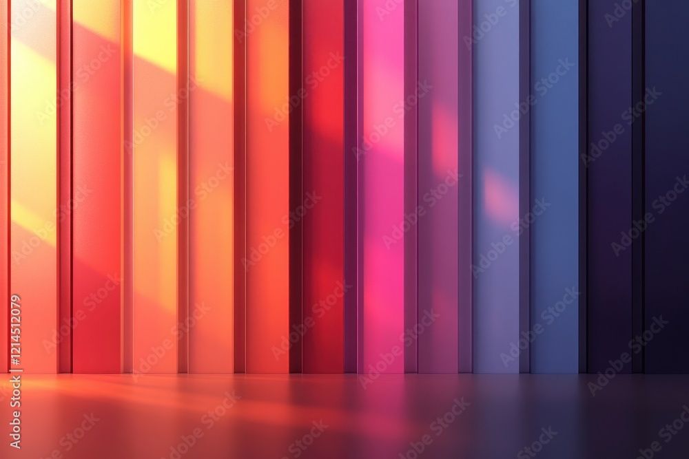 Aufkleber colorful abstract wallpaper with light streaming through creating a vibrant pattern and design