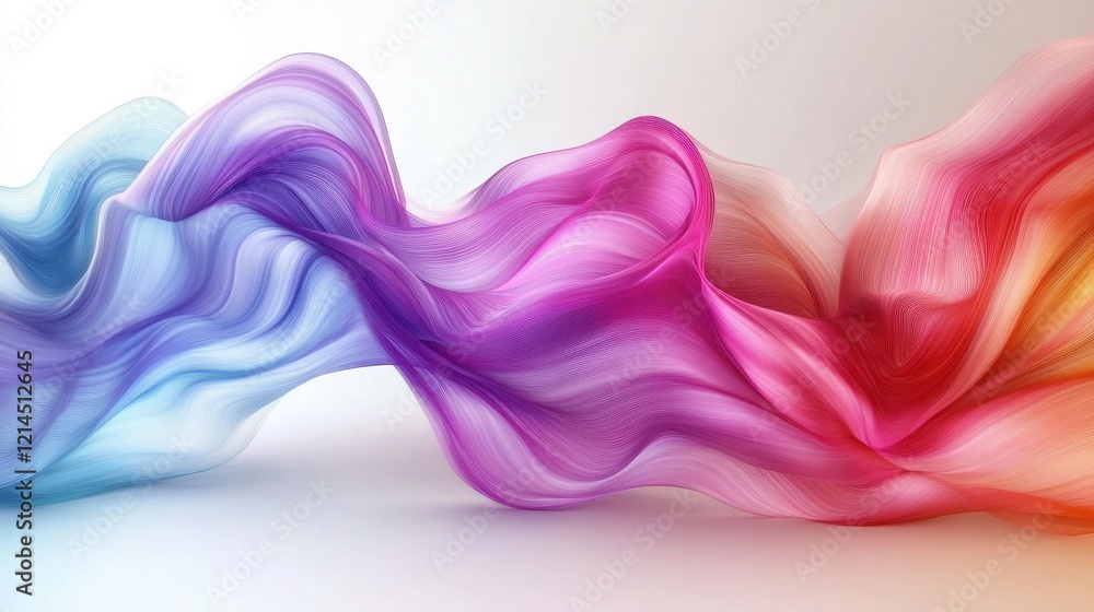 Aufkleber colorful abstract background with flowing waves in a vibrant and dynamic design for creative project