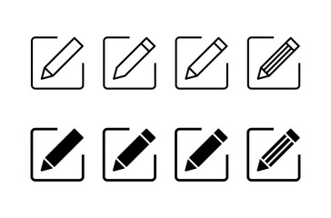 Edit icon vector isolated on white background. Pencil icon. sign up Icon vector. edit text