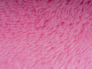 Macro Close-Up of Pink Terry Towel Fabric with Textured Loops