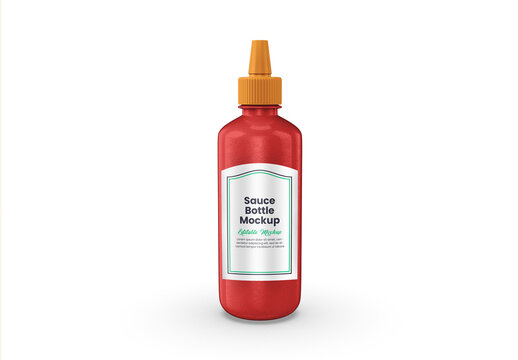 Sauce Bottle Mockup