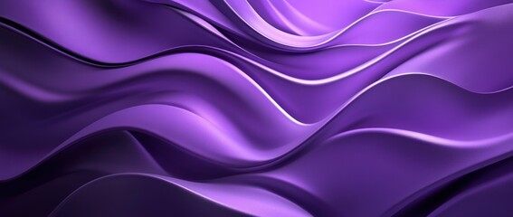 Purple fabric waves, digital backdrop, design element