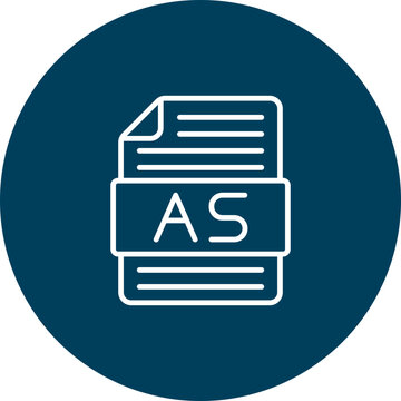As Vector Icon Design
