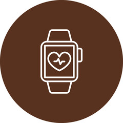 Heart Rate Monitor Vector Icon Design