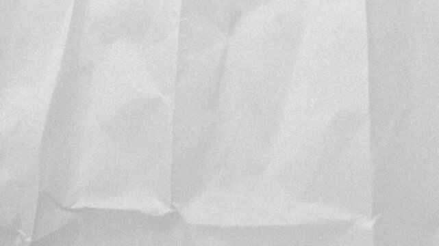 Crumpled paper texture changing on white background