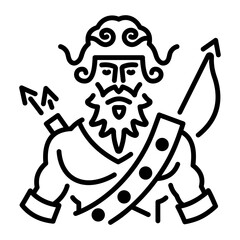 A lien style icon of orion hunter 