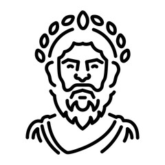A lien style icon of silvanus god 