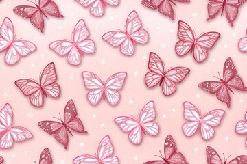 soft pink butterfly background 
