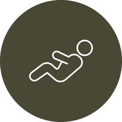 Sit Ups Vector Icon Design