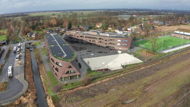 Hamburg Kirchwerder Stadtteilschule Teufelsort aus der Luft