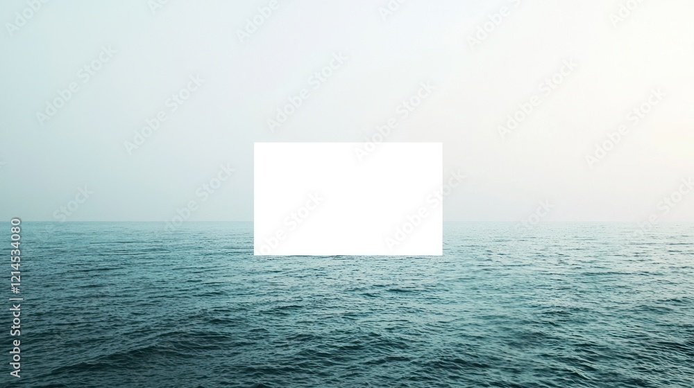 Poster a simple white border around a blank, customizable space, perfect for framing text or images.