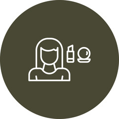 Makup Artist Vector Icon Design