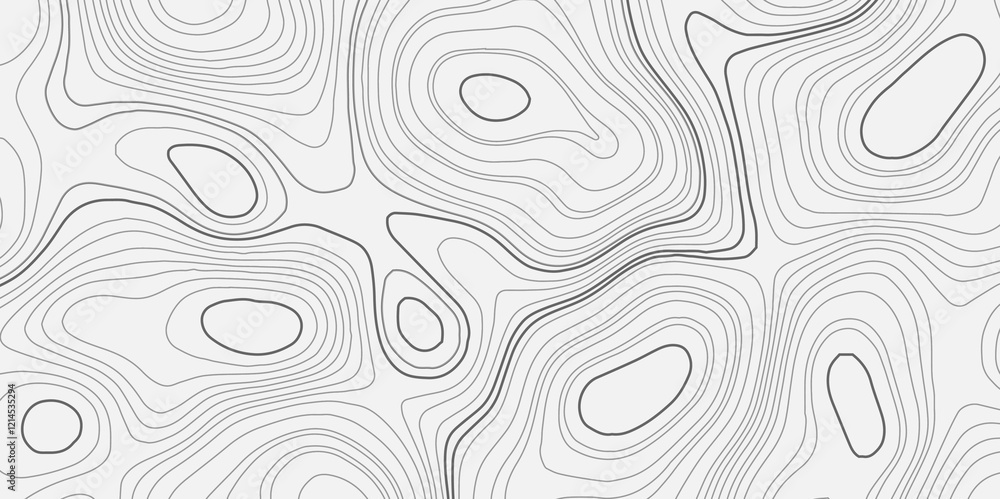 Poster abstract stylized height topographic contours map line background. background abstract shapes flat c