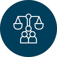 Social Justice Vector Icon Design