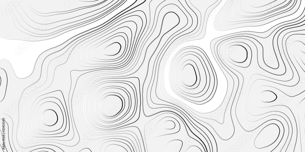 Poster abstract stylized height topographic contours map line background. background abstract shapes flat c