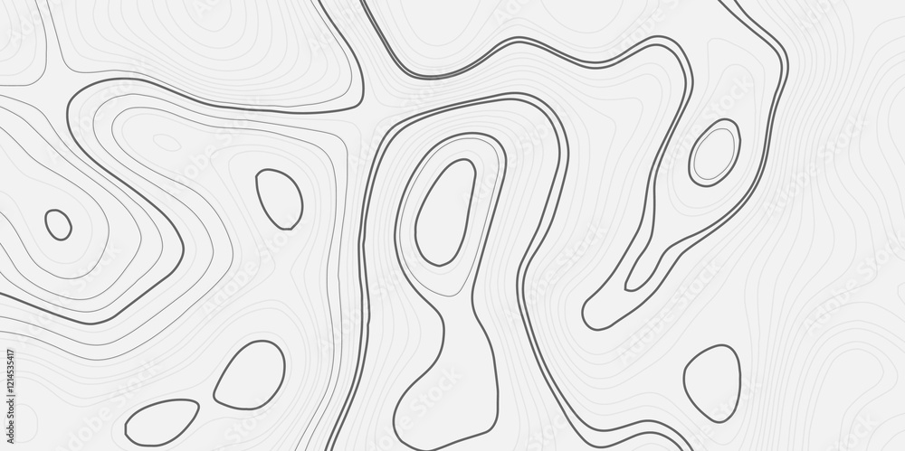 Poster abstract stylized height topographic contours map line background. background abstract shapes flat c