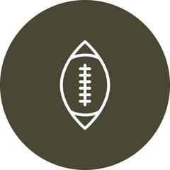 Rugby Vector Icon Design