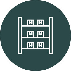 Obraz premium Shelving Vector Icon Design
