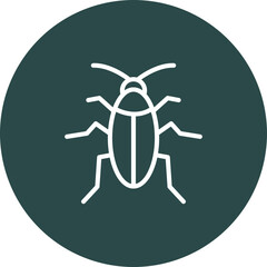 Cockroach Vector Icon Design