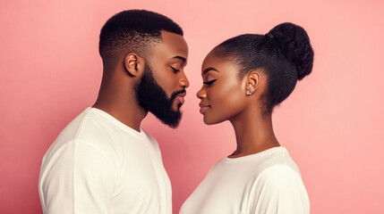 Cute couple portrait for valentine's day, romantic photoshoot intimate photography, hugging kissing honeymoon