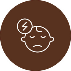 Depressed Vector Icon Design