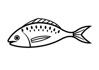 Naklejka premium illustration of a fish