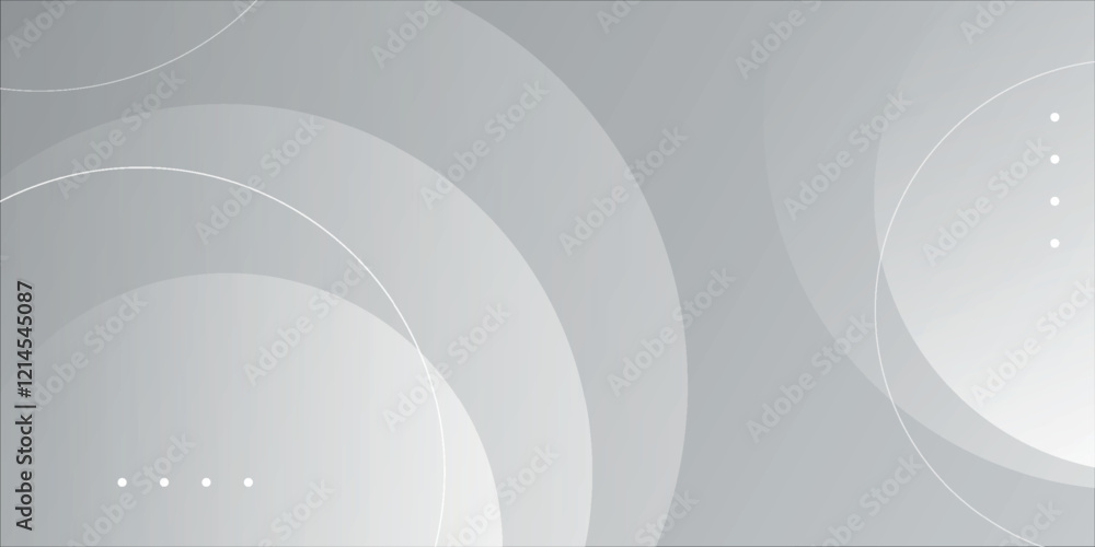 Canvas Prints abstract white and grey background with circles. vector illustration