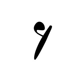 musical notes silhouete vector