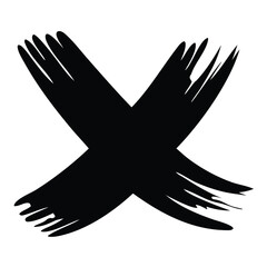 Black Grunge Brush Stroke