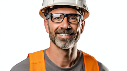 Fototapeta premium portrait of a worker with helmet