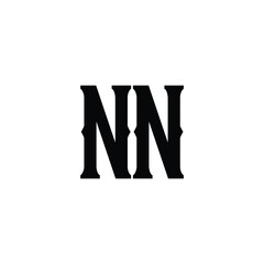 NN monogram logo design letter text name symbol monochrome logotype alphabet character simple logo