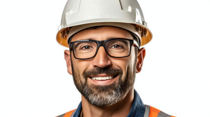 Fototapeta premium portrait of a worker with helmet