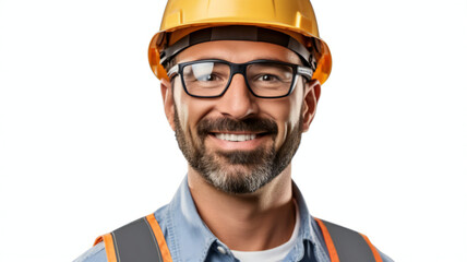 Fototapeta premium portrait of a worker with helmet