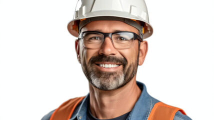 Fototapeta premium portrait of a worker with helmet
