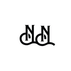 NN monogram logo design letter text name symbol monochrome logotype alphabet character simple logo