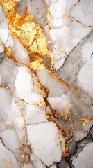 Elegant white marble texture with gold veins